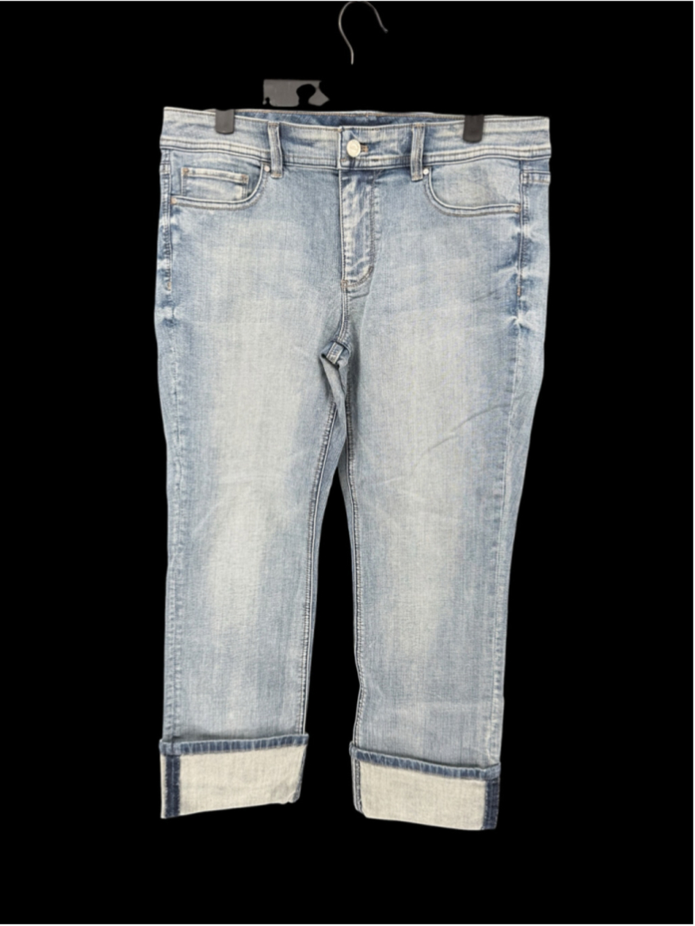 Women's White House Black Market Cropped Jeans Blue Size 8